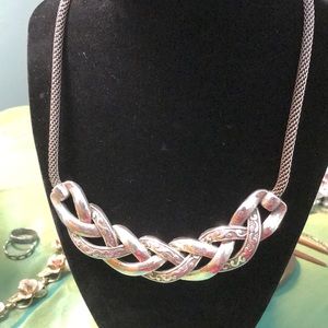 Braided Silver Necklace